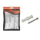 Kit Parafuso Aço C/ Bucha Reforçada 10mm Pacote C15 Unidades