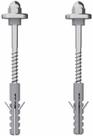KIT PARAFUSO AÇO CARBONO ZINCADO 1/4X90MM Bucha10 100566 - BLUKIT