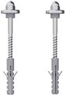 Kit parafuso aco carbono zincado p/ lavatório 7/32x80mm b.08 100568 - blukit