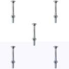 Kit Parafuso Francês Com Porca 1/2'' x 4'' - 53,0033 (Com 5 Unidades) - Nord