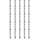 Kit Parafuso Francês Com Porca 3/16'' x 2'' - 53,0002 (Com 25 Unidades) - Nord