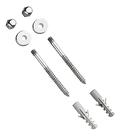 Kit Parafuso Inox Cromado 8mm Fixação Vaso Sanitário E Bidê