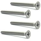 Kit Parafuso INOX neck plate guitarra baixo com 4 unidades