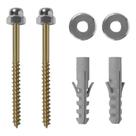 Kit Parafuso Para Fixação de Vaso Cromado 10mm 130 C Fani Kit Parafuso Para Fixação de Vaso Cromado 10mm 130 C Fani