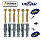 Kit Parafuso Philips 4,0 X 35mm + Bucha 6mm C/ Anel 100un Kit Parafuso Philips 4,0 X 35mm + Bucha 6mm C/ Anel 100un