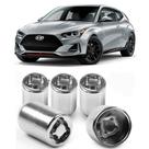 Kit Parafuso Porca Antifurto 6CRA Hyundai Veloster Todos