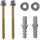 Kit Parafuso Tanque 3/8 x 100mm Com Bucha 12 Blukit Zincado Kit Parafuso Tanque 3/8 x 100mm Com Bucha 12 Blukit Zincado