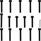 Kit parafusos aço liga tampa motor lateral esquerda+direita CG125 Bolinha 1977 a 1988 ML125 1977 a 1984