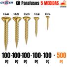 Kit Parafusos Chipboard 5 medidas