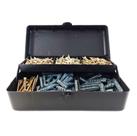 Kit Parafusos E Buchas Para Marcenaria Alvenaria Com 500pçs Kit Parafusos E Buchas Para Marcenaria Alvenaria Com 500pçs