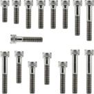 Kit parafusos inox tampa motor lateral esquerda+direita Biz100 2013 a 2015 / C100 Nova Honda