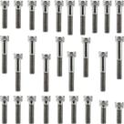 Kit parafusos inox tampa motor lateral esquerda+direita NX4 NX400 Falcon 1999 a 2015