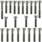 Kit parafusos inox tampa motor lateral esquerda+direita NXR125 Bros 2003 a 2005 Kit parafusos inox tampa motor lateral esquerda+direita NXR125 Bros 2003 a 2005
