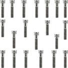 Kit parafusos inox tampa motor lateral esquerda+direita XLS125 1984 a 1996 XL125 Duty 1984 a 1991 Honda