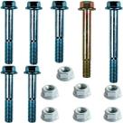 Kit parafusos suporte motor NX400 NX400I Falcon 1999 a 2015 Fixação motor Chassi