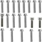Kit parafusos zincados tampa motor lateral esquerda+direita YBR125 Factor XTZ125 2000 a 2016 Kit parafusos zincados tampa motor lateral esquerda+direita YBR125 Factor XTZ125 2000 a 2016