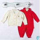 Kit Paraiso Bebe Menina Macacao Longo + Cardigan Ref 7545