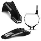 Kit Paralama Dianteiro Traseiro Number Plate Mx2 Pro Tork Kit Paralama Dianteiro Traseiro Number Plate Mx2 Pro Tork