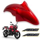 Kit paralama dianteiro vermelho fazer 250 fz25 2018 2019 2020 2021 2022 2023