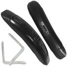 Kit Paralamas Bike Bicicleta Aro 16 - 20 Dianteiro Traseiro Mirim Preto