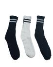 Kit pares de meias em algodão masculina cano alto nova era 3110