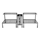 Kit Parrilla Rústica Alvenaria com 2 Grelhas Uruguaias + Caixa Firebox 115cm