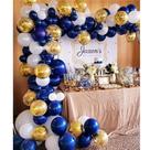 Kit Party Balloon Arch Garland 104 unidades de confete de látex azul Kit Party Balloon Arch Garland 104 unidades de confete de látex azul