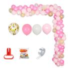 Kit Party Balloon Arch Garland, 212 unidades de confetes de látex rosa
