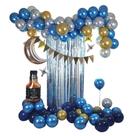 Kit Party Balloon Arch Garland, 87 peças de bola de látex azul uísque