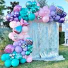 Kit Party Balloon Arch Theme DNBOD Mermaid com 154 unidades