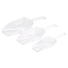 Kit Pás Medidoras de Acrílico Alimentos P, M, G Transparente Kit Pás Medidoras de Acrílico Alimentos P, M, G Transparente
