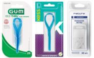 Kit Passa Fio Dental Auxilia Uso Do Fio 3 Marcas