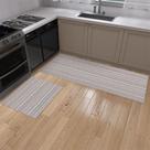 Kit Passadeira Cozinha 1,30m X 45cm 2 Peças Tapete Capacho 45cm X 65cm Antiderrapante Tecido Algodão Emborrachado E.V.A Cru Bege Kit Passadeira Cozinha 1,30m X 45cm 2 Peças Tapete Capacho 45cm X 65cm Antiderrapante Tecido Algodão Emborrachado E.V.A Cru Bege