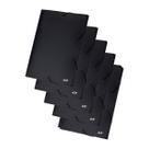 Kit Pasta Aba Elastica Oficio 20mm Linha Black Preta 5und ACP