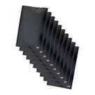 Kit Pasta Aba Elastica Oficio Linha Black Preta 10und ACP
