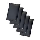 Kit Pasta Aba Elastica Oficio Linha Black Preta 5und ACP