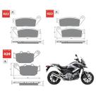Kit pastilha de freio completo honda nc700/750 gold fren