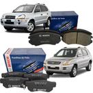 Kit Pastilha de Freio Sportage 2.0 2.7 Tucson 2004 2005 2006 2007 2008 2009 2010 Dianteira e Traseira Bosch