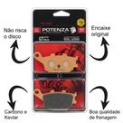 Kit Pastilha de Freio Traseiro Para Moto Potenza GTForza Kevlar-Carbonio (PTZ174GT)