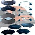 Kit pastilha dianteira/traseira + sensores nova daily 3.0