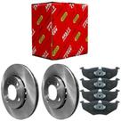 Kit Pastilha Disco Freio Gol G5 Saveiro G5 Voyage G5 2008 a 2014 Dianteiro Ventilado Teves TRW