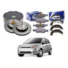 Kit Pastilha Disco Sapata Fiesta 1.6 8v Sem Abs 2003 A 2006