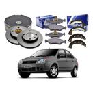 Kit Pastilha Disco Sapata Fiesta Sedan 1.6 S/abs 2007 A 2009