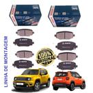 Kit Pastilha Freio Diant Tras Jeep Renegade 2017 2018 Bosch