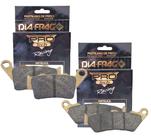 Kit Pastilhas de Freio Cb 500 Antiga 1997-2005 Diafrag Pro Tech Racing (Metálica)