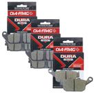 Kit Pastilhas de Freio Cb 500x 2023 2024 Diafrag Dura Tech (Semimetálica)