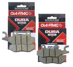Kit Pastilhas de Freio P/ Shineray Explorer 150 Diafrag Dura Tech (Semimetálica)