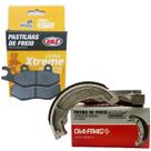 Kit Pastilhas e Lonas de Freio Para Suzuki Yes 125 Gsr 125