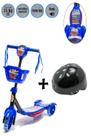 Kit Patinete Mais Capacete Ajusta Altura Até 71Cm DeCarrinho