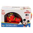 Kit Patins Disney Mickey 4 Rodas com Kit Proteção 32-35 DI0008 - BBR Toys